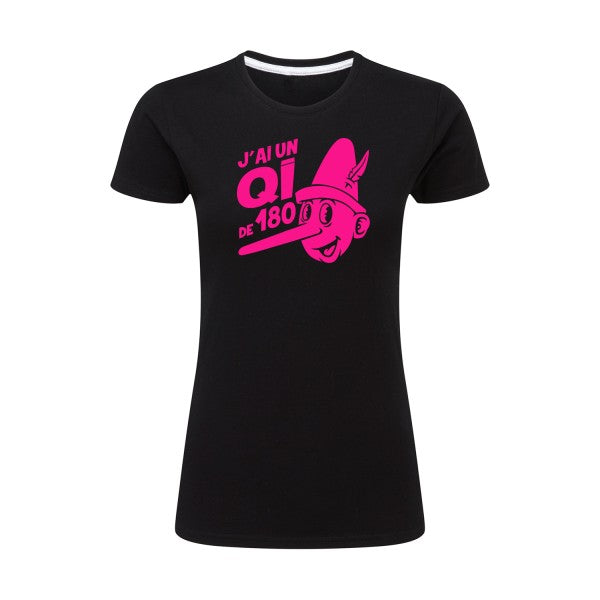 Quotient intellectuel Rose Fluo |T shirt original femme|SG