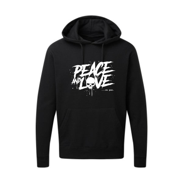 Peace or no peace |Sweat  capuche humoristique Blanc 