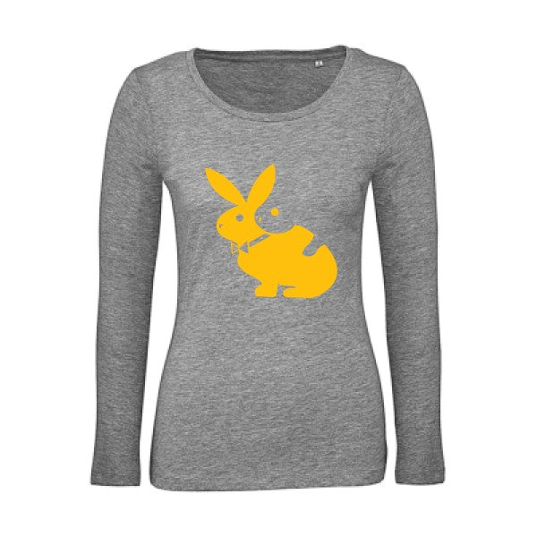 hot  jaune Or |   T shirt manches longues femme|100% bio