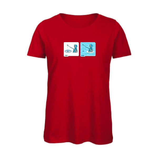 Fishing-in-Arctic- T-shirt original - t-shirt original femme Red