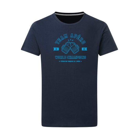 Team apéro - Flex bleu clair Tshirt original Denim  XL