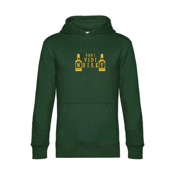 sweat à capuche homme original VENI VIDI WHISKY
