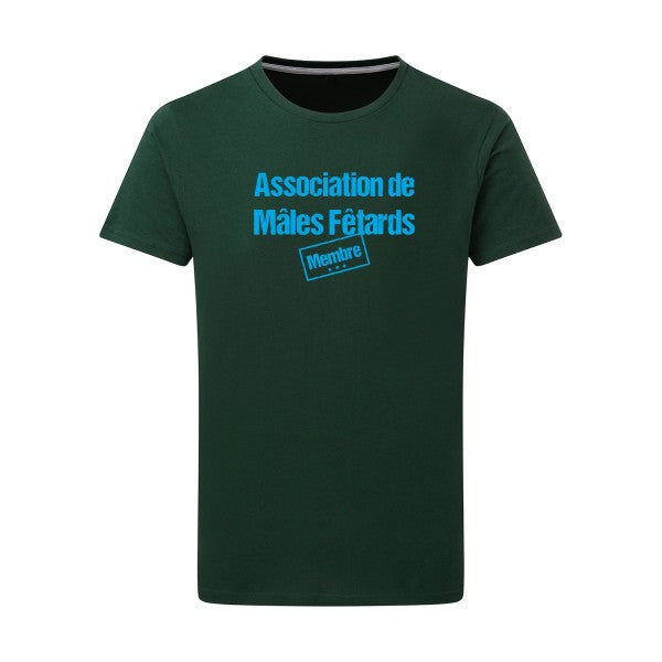 Association de Mâles Fêtards - Flex bleu clair Tshirt original Bottle Green  2XL