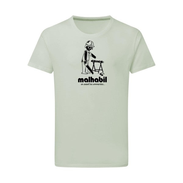 Malhabil... - Flex noir Tshirt original Pastel Macchiato  2XL