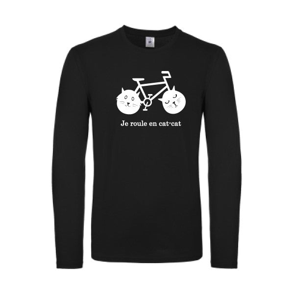 cat-cat bike Blanc B&C - E150 LSL T-shirt manches longues léger