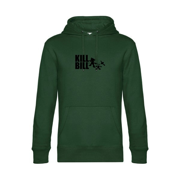 kill-bill sweat shirt original Bottle Green flex Noir impression Face
