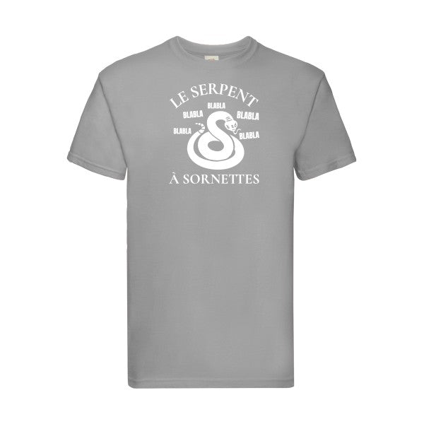 T-shirt|Serpent à Sornettes |Blanc |Fruit of the loom 205  G