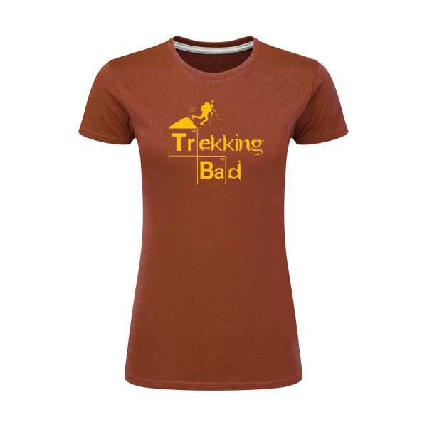 Trekking bad | jaune Or |T shirt original femme|SG