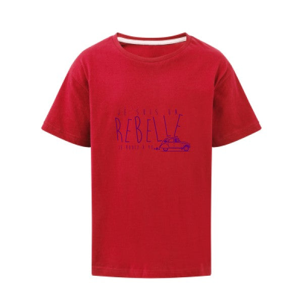 je suis un rebelle Flex Violet SG - Kids T-shirt enfant Red Taille 152 (11-12/2XL)