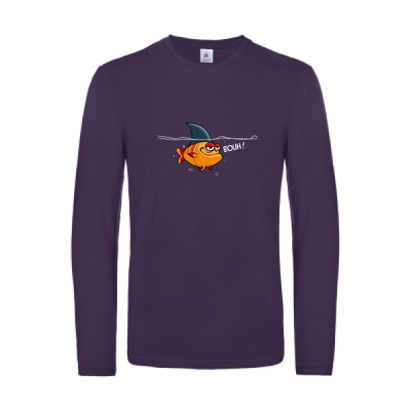 bouh!-t-shirt-manches-longues-original-humour -Urban Purple