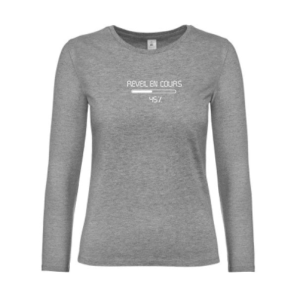 t-shirt lsl femme reveil-en-cours...-loading... Sport Grey flex blanc