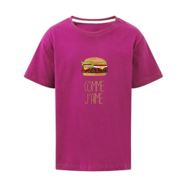 Comme j'aime SG - Kids T-shirt enfant Dark Pink Taille 152 (11-12/2XL)