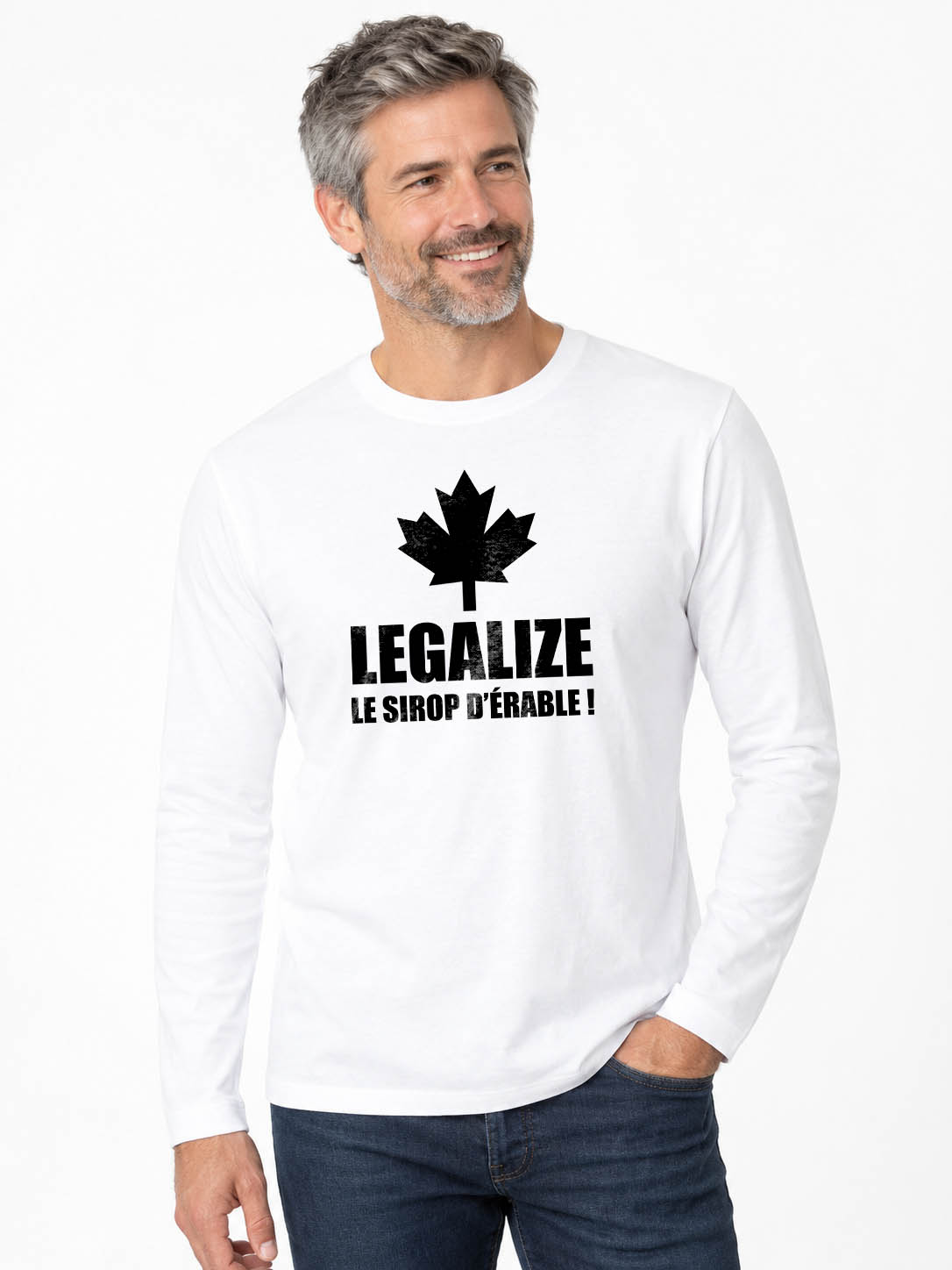 Legalize le sirop d'érable Original-Langarmshirt 190G