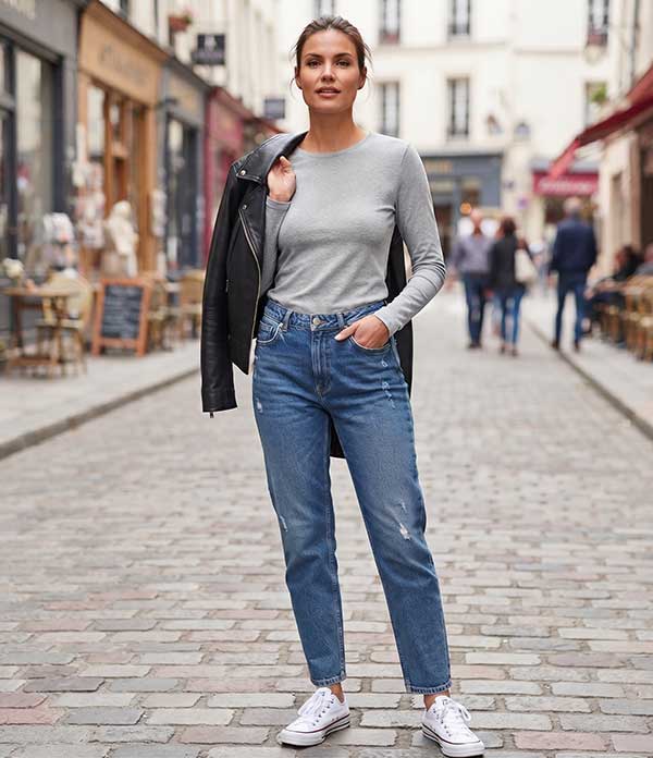 T-shirt Manches Longues Femme – 100% Coton 185g/m²