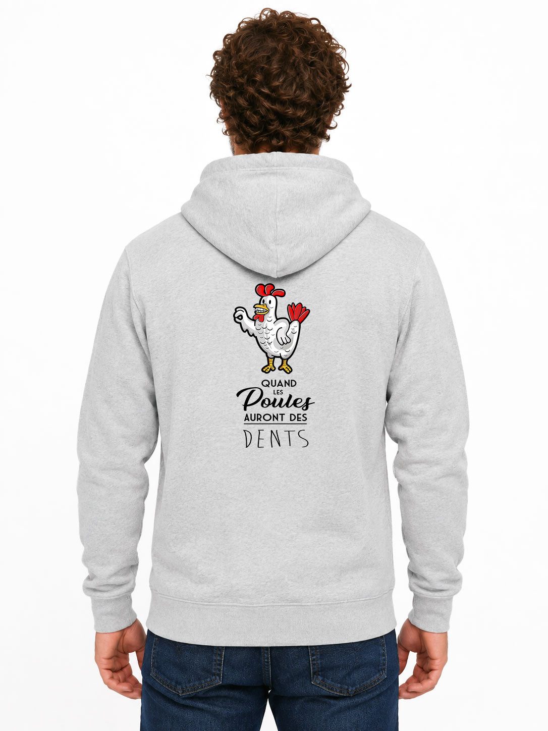 quand les poules auront des dents - Sweat à capuche original