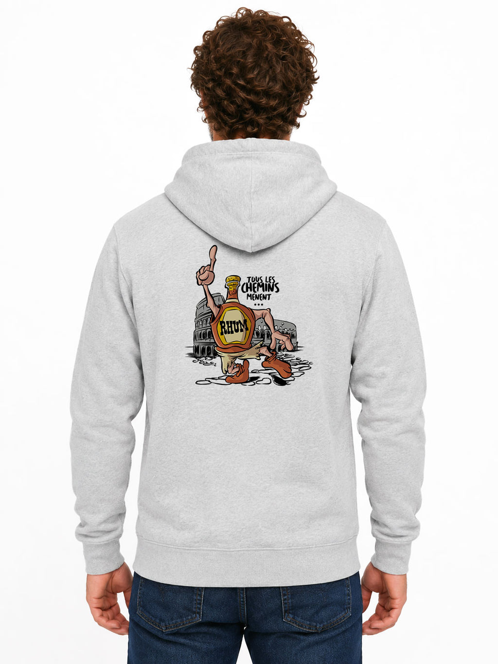 Tous les chemins... - Sweat à capuche original
