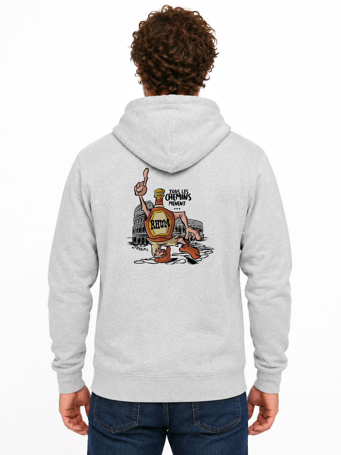 Tous les chemins... - Sweat à capuche original